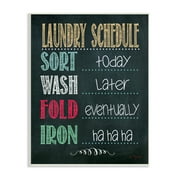 Stupell IndustriesStupell Industries Laundry Schedule Chalkboard Bathroom Wall ArtFramed Wall Art by Jo Moulton