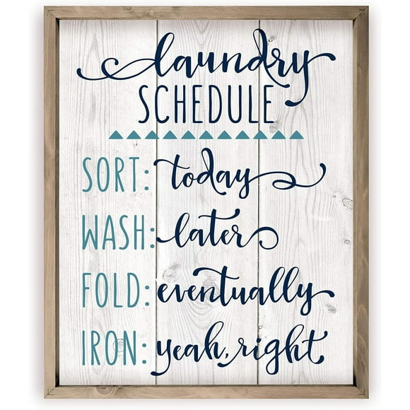 Whitewash Framed Wood Wall Decor