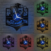 Laundry Service 12 Inch Vinyl Record Wall Clock - Silent, Creative, and Unique Clock for Living Room, Entryway, or Bedroom Decor - Perfect Gift Idea12 inchs B with LED