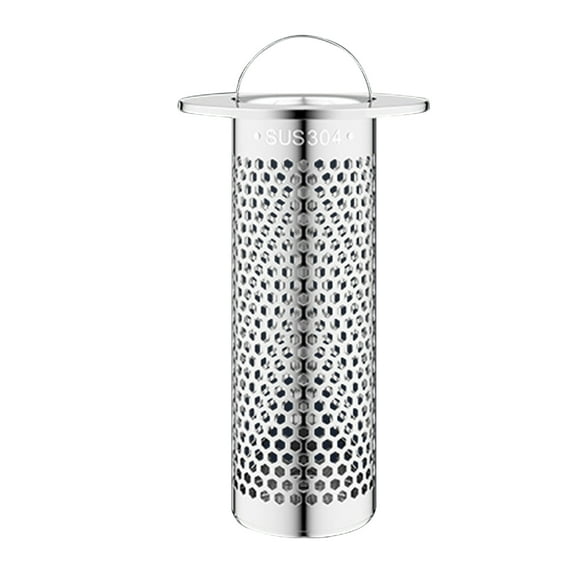Laundry Sink Drain Strainer, Stainless Steel Rustproof Fine Mesh Drain Catcher, Strainer Basket with Handle, Embedded Multifunctional Sink Filters for Efficient Cleaning
