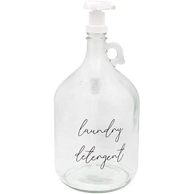 Laundry Soap Dispenser Liquid Gallon Glass Bottle
