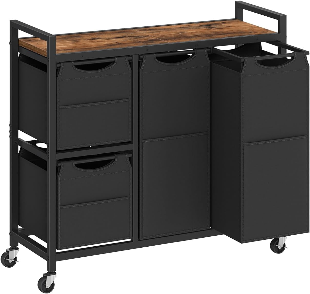 Laundry Sorter with 4 Section, 39 Gal. (147 L) Laundry Hamper with ...