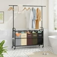thumbnail image 1 of Laundry Sorter Cart with Hanging Rack, 5 Section Hamper 246L with Wheels and Removable Baskets for Dirty Clothes, 1 of 7