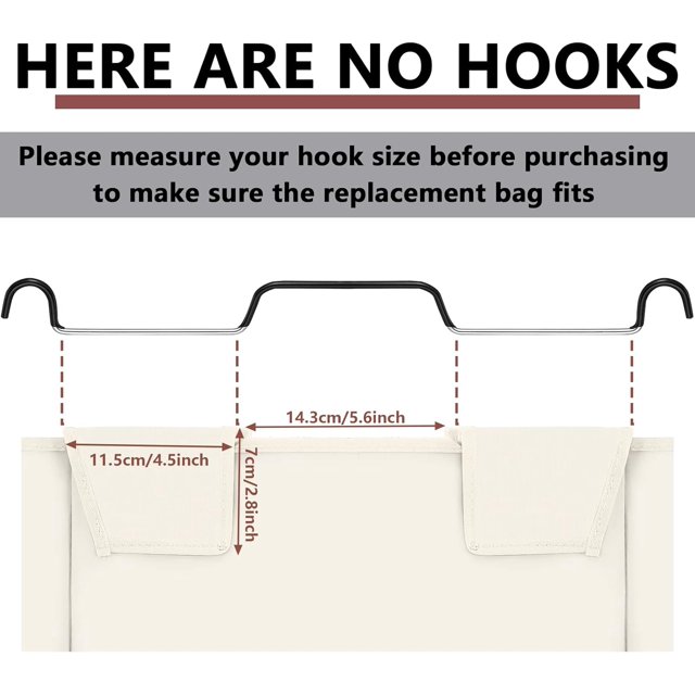 Laundry Sorter Replacement Bags Hamper Cart Removable Replacement Bags