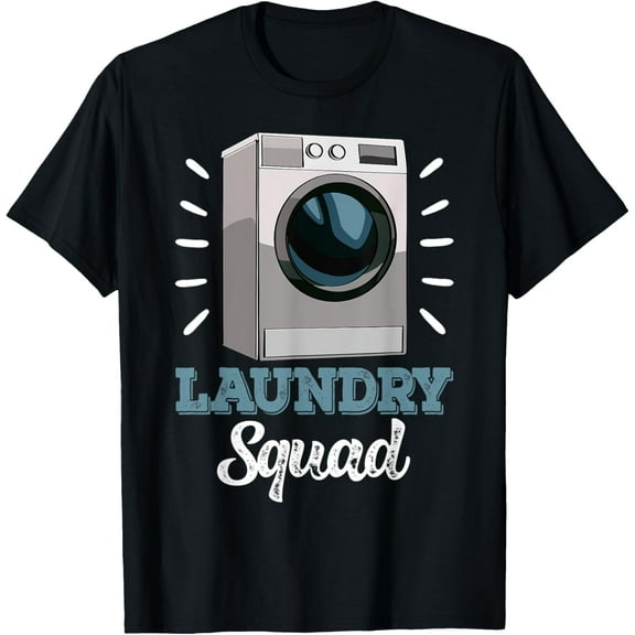 Laundry Squad Mechanic Funny Women Washing Machine T-Shirt