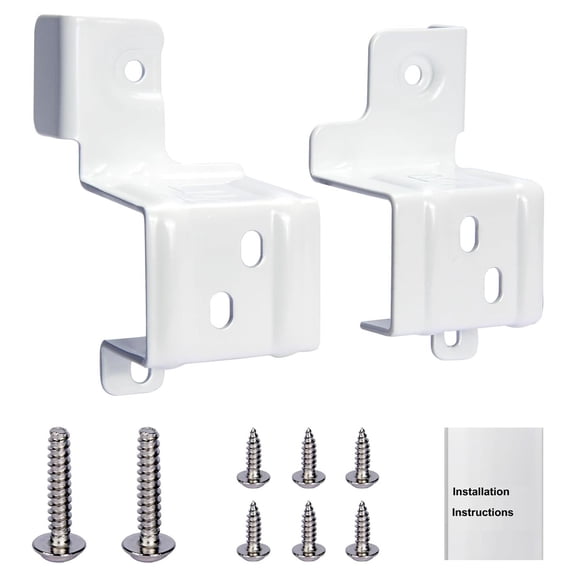 Laundry Stacking Bracket Kit, 2Pcs Perfect Fit Strong Support Washer Stacking Kit Stainless Steel  For GE 24in Dryer Washer