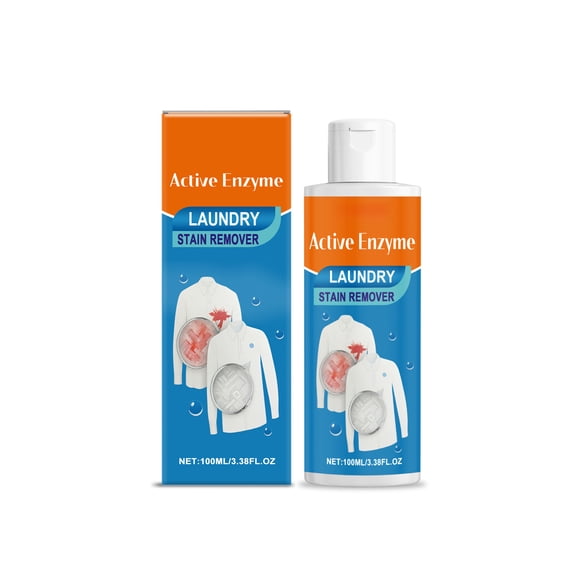 Laundry Stain Remover 100ml, Powerful Laundry Detergent for Pre-Treating Stubborn Stains, Suitable for Hand Washing, Concentrated Stain Remover for Clothes and Fabrics