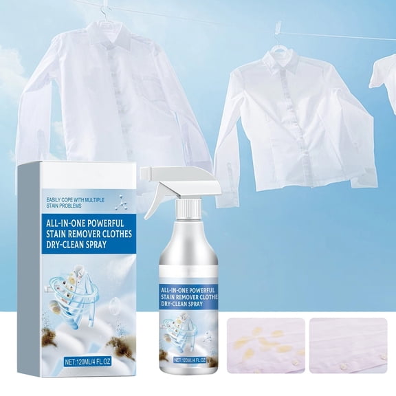 Laundry Stain Remover Spray • Clothes Oil Stain Remover • Fast-Acting Enzymatic Cleaner • Works On Washable Fabrics, Upholstery, Carpets, Auto Seats