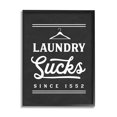 thumbnail image 1 of Stupell Industries Laundry Sucks Phrase Bathroom Clothesline Hanger,24 x 30,Designed by Lettered and Lined, 1 of 7
