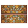 thumbnail image 1 of Laundry Symbols Panel I Vintage, Colorful Laundy Room Sign; Two 18X6 Poster Print, 1 of 1