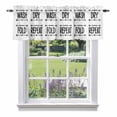thumbnail image 1 of Laundry Valance Curtain for Windows Wash Dry Fold Repeat Arrows Love Heart Black White Rod Pocket Curtain Valances Short Window Treatments Panels for Kitchen Bathroom Laundry Basement 56 x 16 Inch, 1 of 9