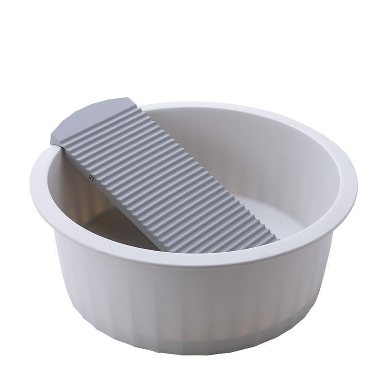 Laundry Wash Basin with Washboard Washing Clothes Bucket Hand Wash