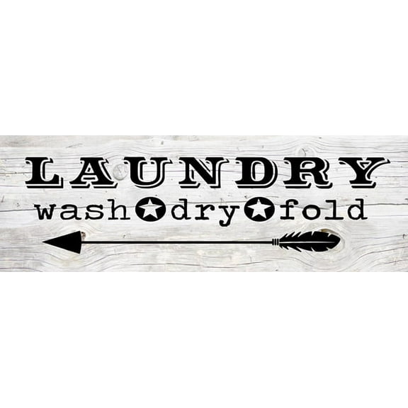 Laundry Wash Dry Fold Repeat Chic White Farmhouse Wood Sign Wall Décor Gift 8x24 Wood Sign B3-08240028166