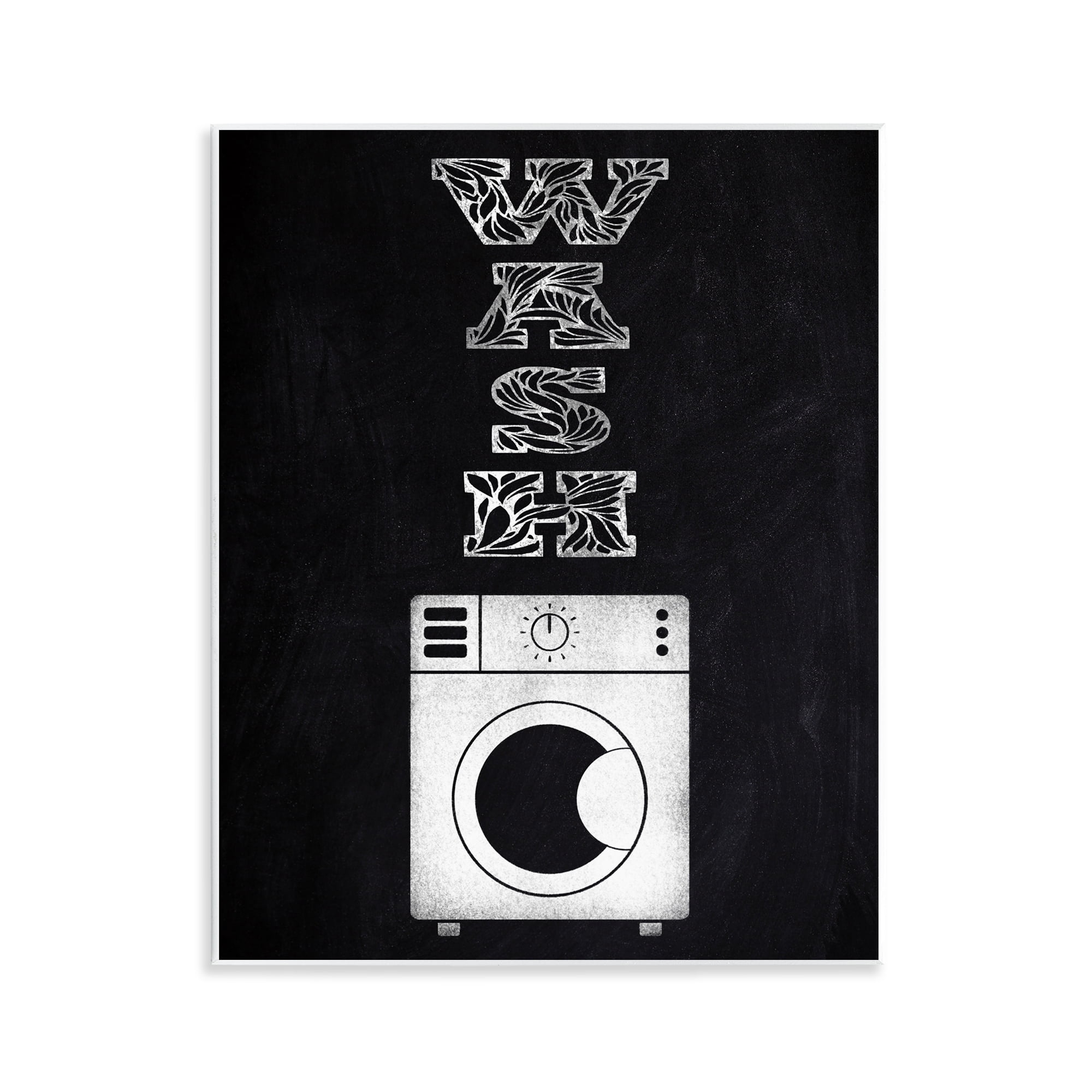 Laundry Wash Ornate Letters Wall Plaque Art, design by Marcus Prime