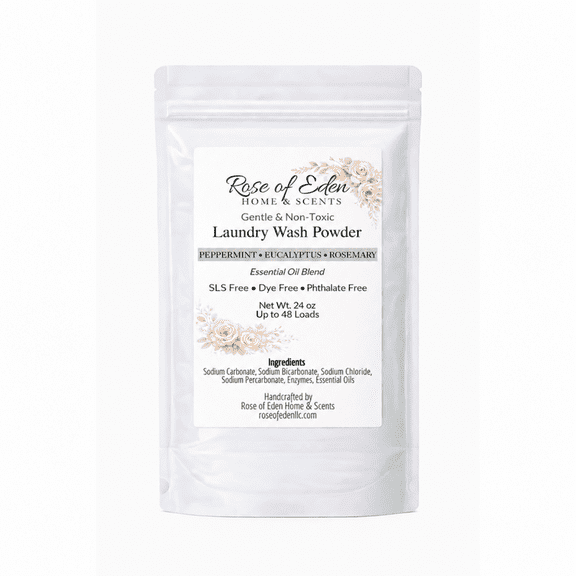 Laundry Wash Powder with Enzymes, Gentle formula, Lavender Vanilla Ylang Ylang
