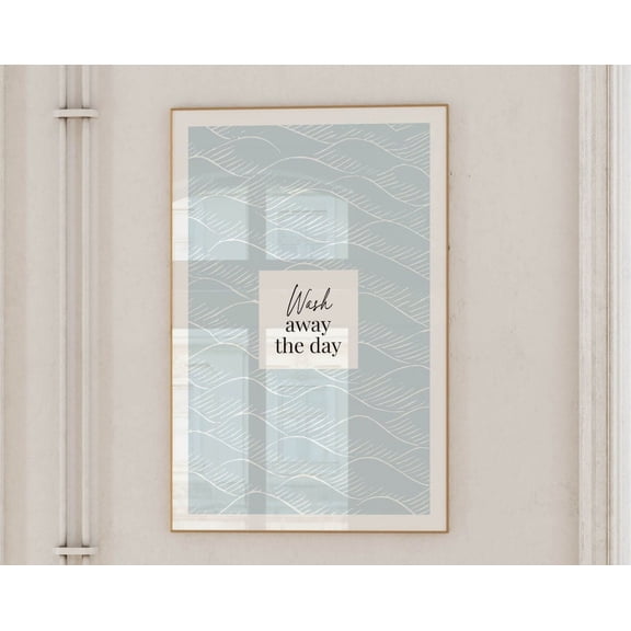 Laundry Wash Room Sign Laundry Wall Art Decor Utility Room Print Wash Away Poster Laundry Room Wall Hang For Home Refresh Wall Art Modern Wall Decor