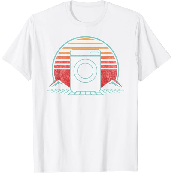 Laundry Washing Day Retro 80s Style T-Shirt