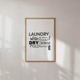 Laundry Words Wall Art Print, Minimalist Laundry Room Word Cloud And ...