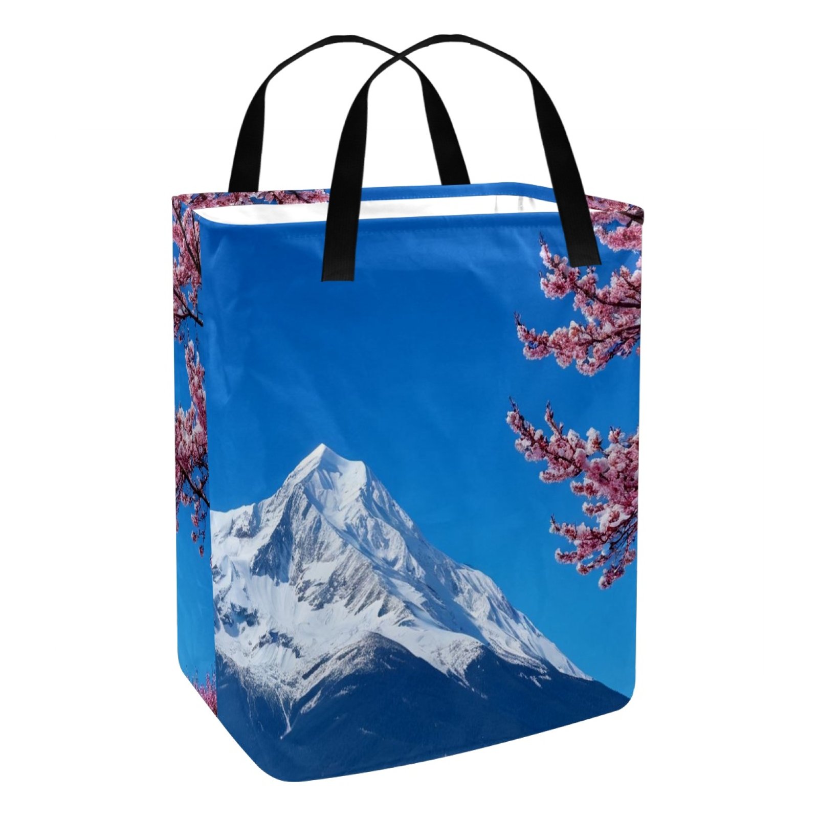 Laundry basket,Cherry flowers mount fuji,Clothes hampers for laundry