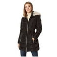 thumbnail image 1 of Laundry by Shelli Segal Black Cinch Waist Puffer (S), 1 of 2