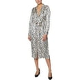 thumbnail image 1 of Laundry by Shelli Segal Womens Floral V-Neck Midi Dress Ivory 6, 1 of 2
