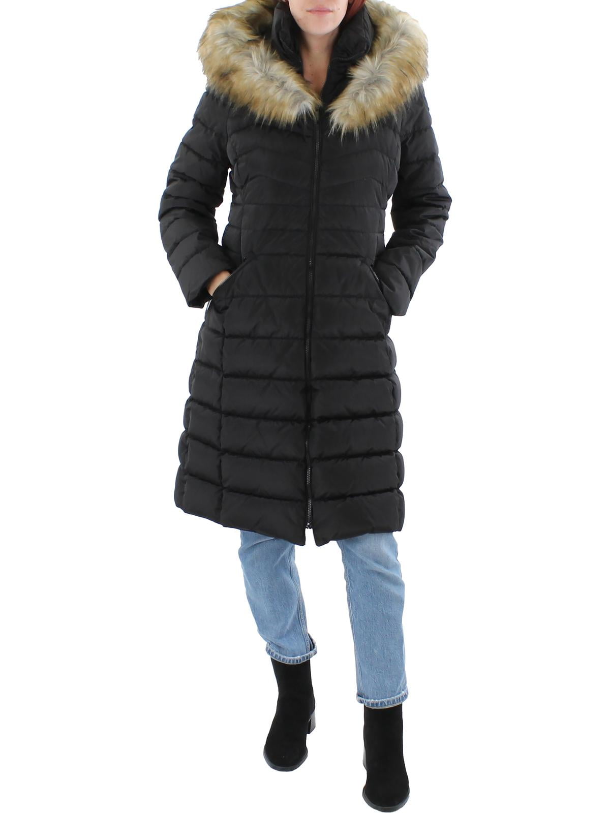 Laundry by Shelli Segal Womens Quilted Cold Weather Long Coat Walmart