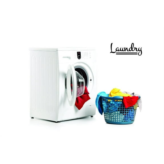 Laundry keeping Cleaning Brush Teeth Laundry Scrub A Dub Dub Laundry Soap Washer Dryer Clean Shorts Pant Sock Shoes Tooth Paste Surprises Girl Boy Bedroom Wall Decal Sticker - Size: 13 Inch x 45 Inch