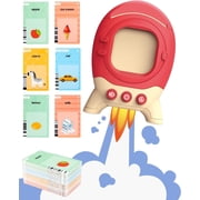 Lauon Rocket Sight Words Flash Cards Kindergarten Autism Sensory Toys Learning Materials 120Pcs Talking Audible Flash Cards for Toddlers
