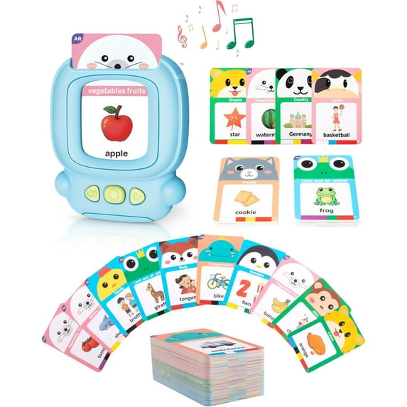 Lauon Talking Flash Cards Autism Sensory Toys Learning Materials Audible Flash Cards for Toddlers 224 Educational Sight Words Cards