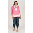 thumbnail image 1 of Laura 3/4th Sleeve Tunic Top With Trim Border, 1 of 6