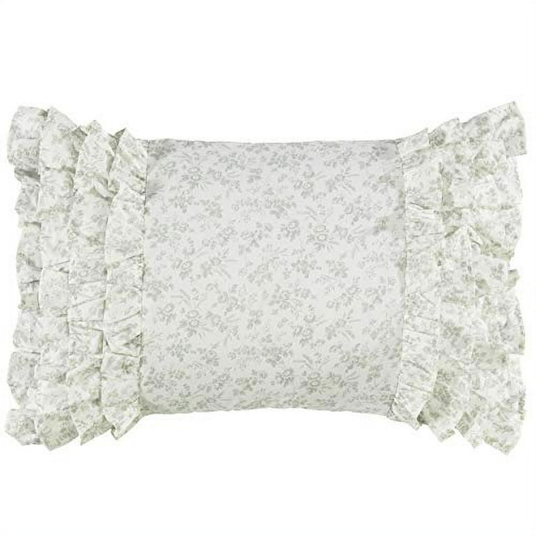 Laura ashley outlet ruffled garden pillow