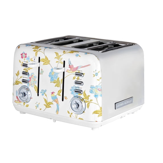 Laura Ashley 4-Slice Toaster, Elveden White