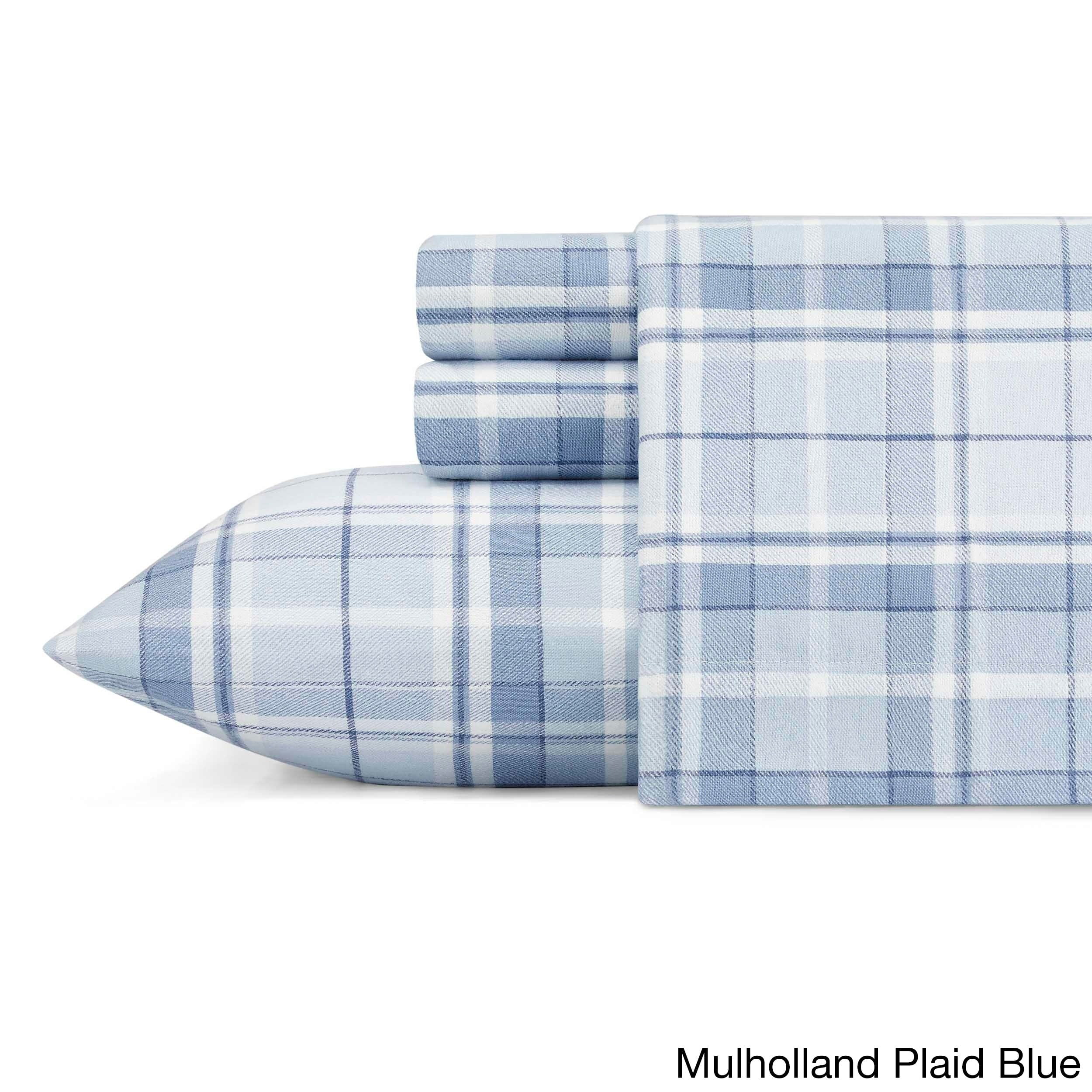 Laura Ashley 4piece Deep Pocket Flannel Sheet Set