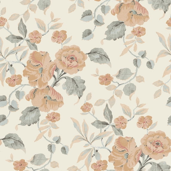 Laura Ashley Alyworth Trail Apricot Wallpaper