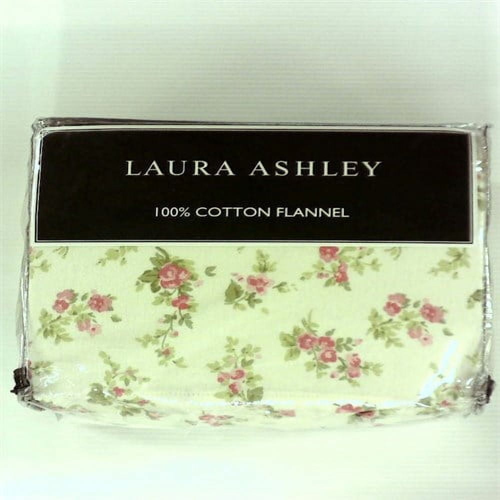 Audrey Pink Floral Cotton Flannel King Sheet Set