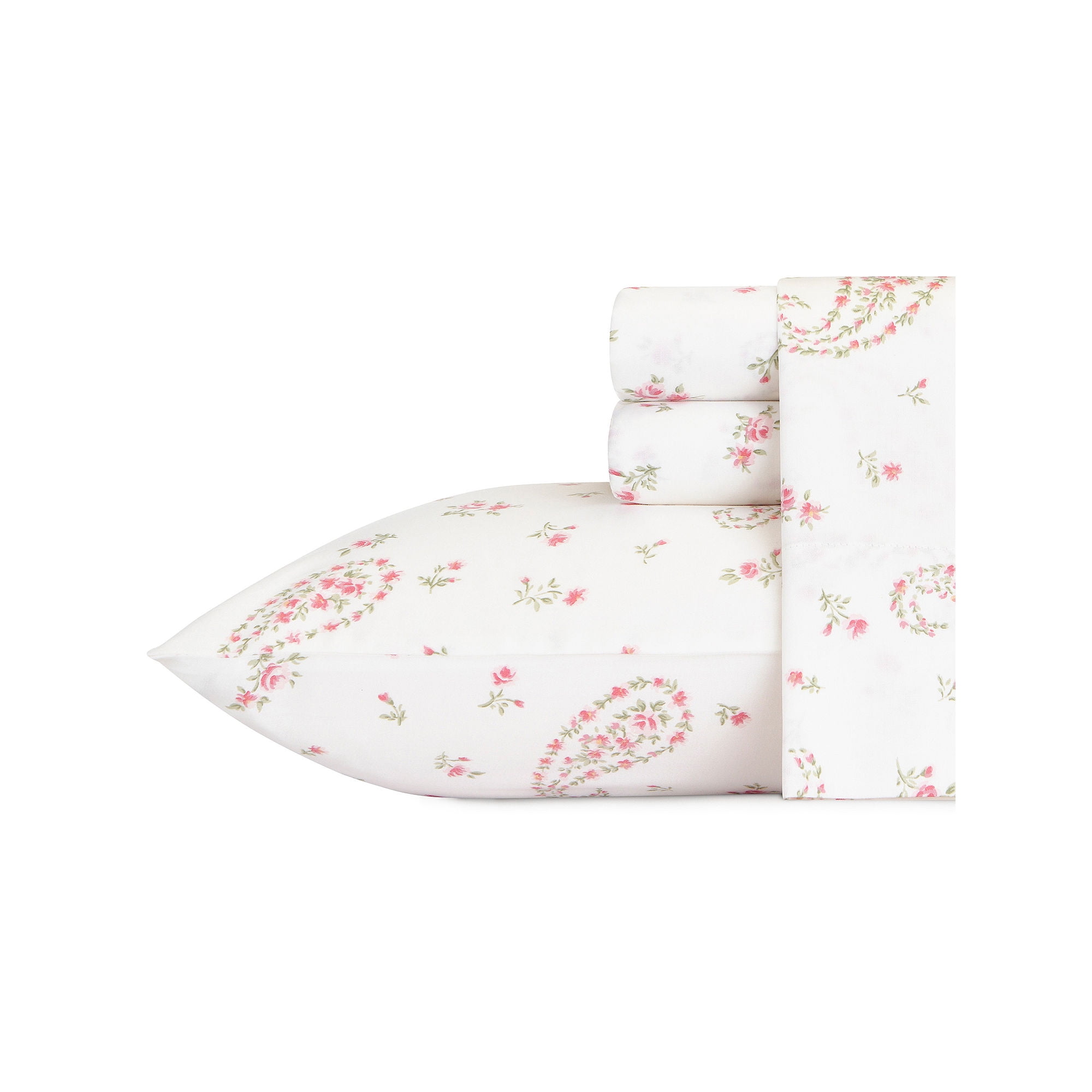 Bristol Paisley Queen Cotton Flannel Floral Sheet Set