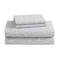 thumbnail image 1 of Laura Ashley Brushed Cotton Flannel Sheet Set Color: Deer Dance Gray Size: TWIN, 1 of 4