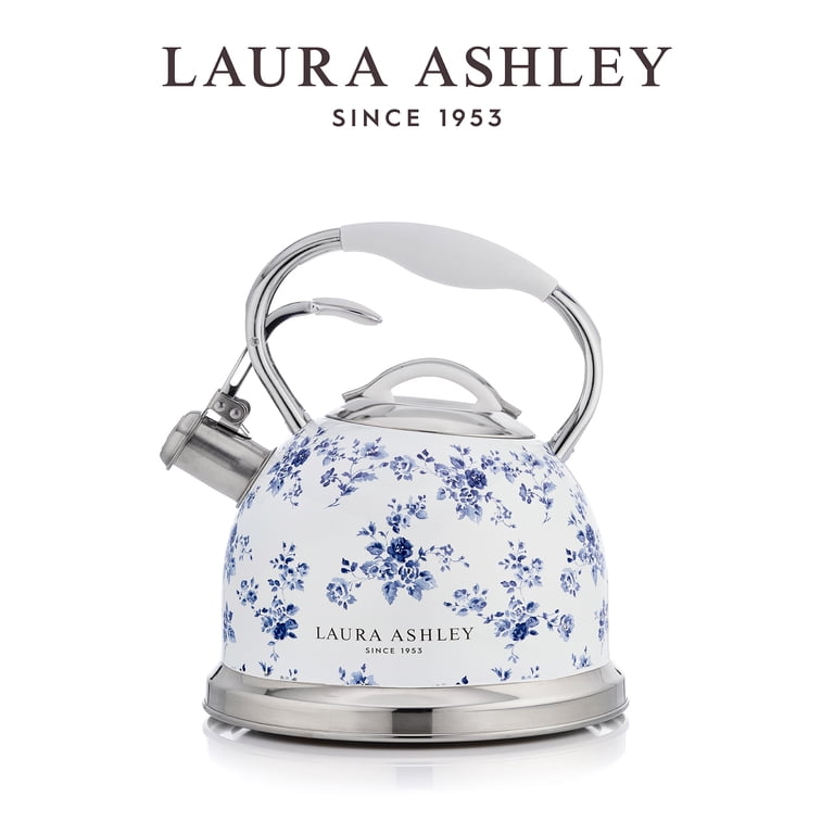 LAURA ASHLEY 『Full Bloom』　ポット　カップ　他3点 Laura Ashley Stovetop Whistle Kettle, Stainless Steel, China Rose