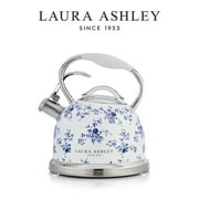 Laura Ashley Compatible Stovetop Kettle, Stainless Steel China Rose, 8.46 x 8.46 x 10.23 inches