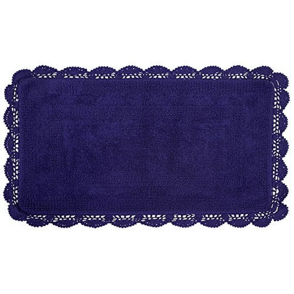 Laura Ashley Crochet Cotton Bath Rug