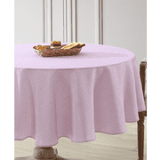 Laura Ashley Easy Care Yellow Textured Solid 100% Polyester Tablecloths
