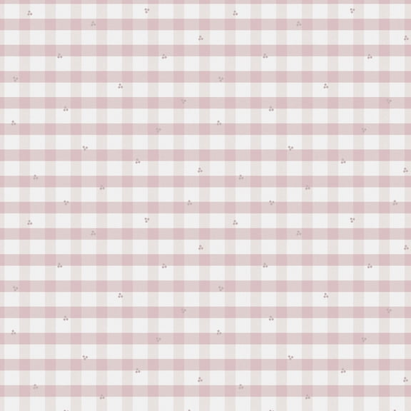 Laura Ashley Gingham Pale Amethyst Purple Wallpaper