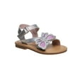 thumbnail image 1 of Laura Ashley Girl Ankle-Strap Flat Sandal w/ butterfly detail, 1 of 3