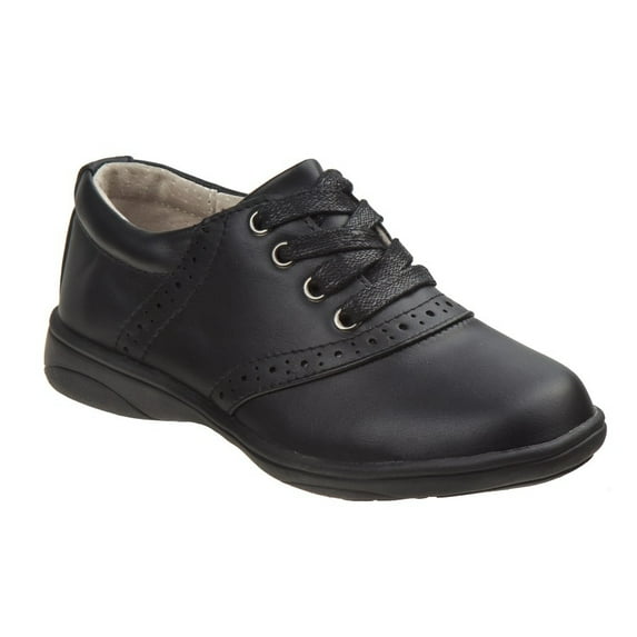 Laura Ashley Girls School Shoes. (Little Kids Big Kids), Black, 13