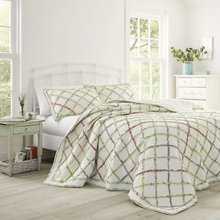 Laura Ashley Amberley Biscuit Reversible Cotton Quilt Set - On