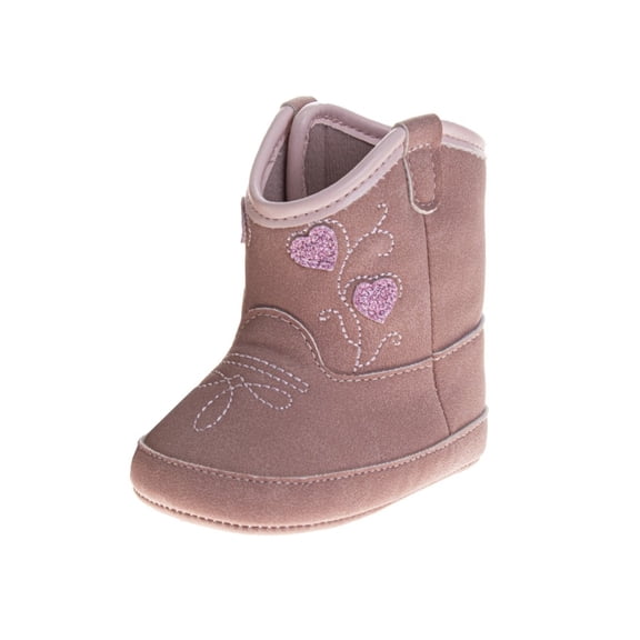 Laura Ashley Infants Boots for Girls, Cozy Warm Soft, Sole Winter Style (Infant Baby), Pink, Size: 3