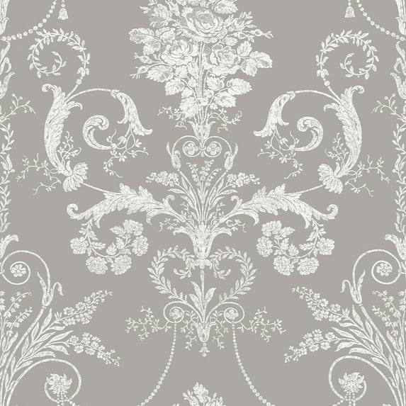 Laura Ashley Josette Steel Wallpaper