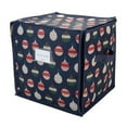 thumbnail image 1 of Laura Ashley LA-99006-BAG Ornament Print Design Stackable Christmas Ornament Storage Box - 64 Count, 1 of 5