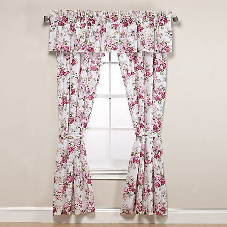 LAURA ASHLEY BRAMBLE Berry Curtain Valance 18 X 84 Floral NWOP