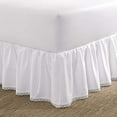 thumbnail image 1 of Laura Ashley Home | Crochet Ruffle Collection | Luxury Premium Hotel Quality Bedskirt, Easy Fit, Anti Wrinkle & Fade Resistant, Stylish Design for Home Dcor, King, White, 1 of 1